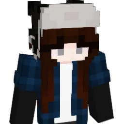 Szarawy Minecraft avatar bust