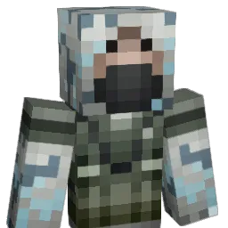 T101 Minecraft avatar bust