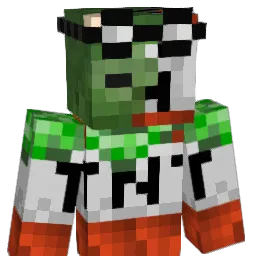 TNTZombie Minecraft avatar bust