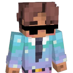 Taped Minecraft avatar bust