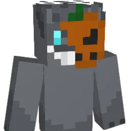 Toped Minecraft avatar bust