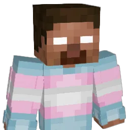 TransHerobrine Minecraft avatar bust