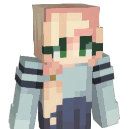 Trashella Minecraft avatar bust