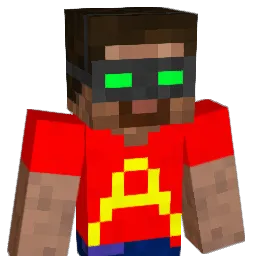 Troaked Minecraft avatar bust