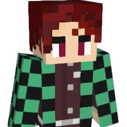 Twaxed Minecraft avatar bust