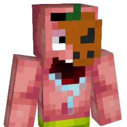 UAmaxxing Minecraft avatar bust
