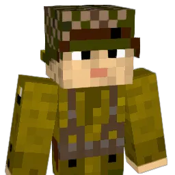 US_Soilder Minecraft avatar bust