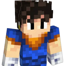 VegettoDBZ Minecraft avatar bust
