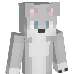W01F3 Minecraft avatar bust