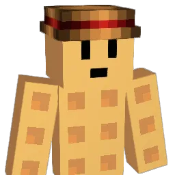 Waffeladis Minecraft avatar bust