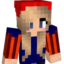 Waffellina Minecraft avatar bust