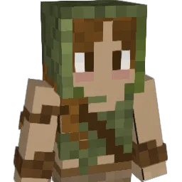 Wanabee Minecraft avatar bust