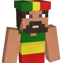 WeedRasta Minecraft avatar bust