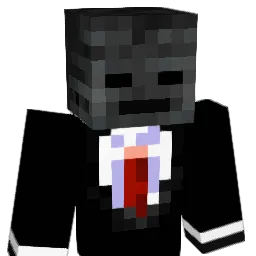 Wither Minecraft avatar bust