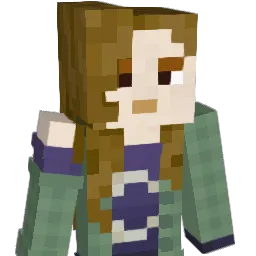 Wolfly Minecraft avatar bust