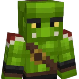 WulfOrc Minecraft avatar bust