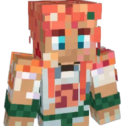 Zebbas Minecraft avatar bust