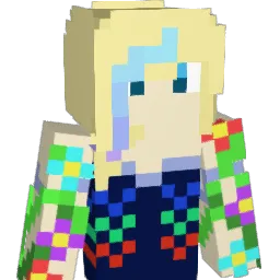 Zebracheetah Minecraft avatar bust