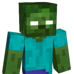 Zombiebrine Minecraft avatar bust