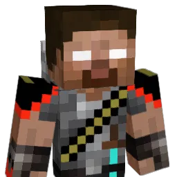 _Corrupted Minecraft avatar bust
