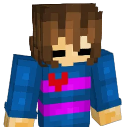 _Frisk_The_Human Minecraft avatar bust