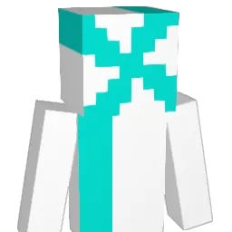 ________Mint Minecraft avatar bust
