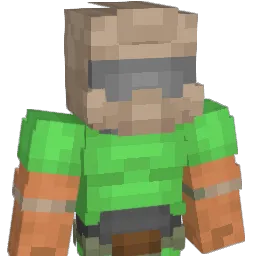 ahhdball Minecraft avatar bust