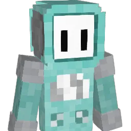 aposiopetic Minecraft avatar bust