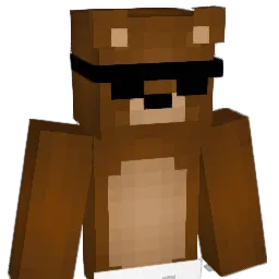 axobear Minecraft avatar bust