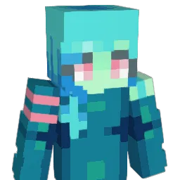 bluezster Minecraft avatar bust