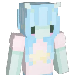 blused Minecraft avatar bust