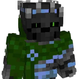 brached Minecraft avatar bust
