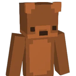 button Minecraft avatar bust