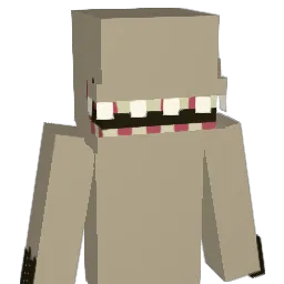canniballistic Minecraft avatar bust