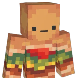 cartburger Minecraft avatar bust