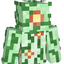 chlorophyllic Minecraft avatar bust