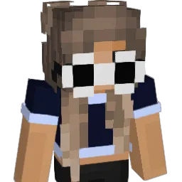 chlue Minecraft avatar bust
