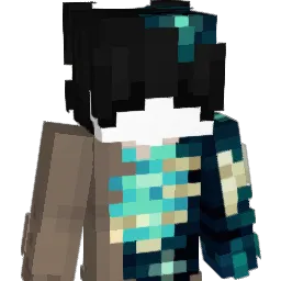 cleaarly Minecraft avatar bust
