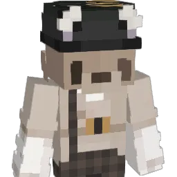 cllouded Minecraft avatar bust
