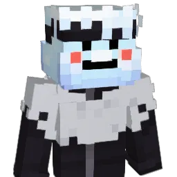 coldiified Minecraft avatar bust