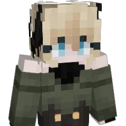 dashked Minecraft avatar bust