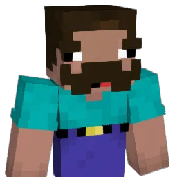 deposable Minecraft avatar bust
