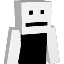 deracted Minecraft avatar bust