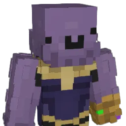 derpthanos Minecraft avatar bust