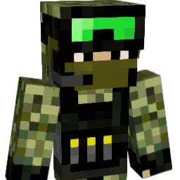 dm1n Minecraft avatar bust