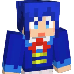 ebiblue Minecraft avatar bust