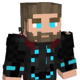 effected Minecraft avatar bust