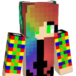 evathered Minecraft avatar bust