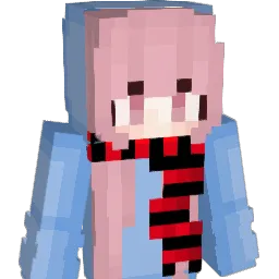 fangirl Minecraft avatar bust