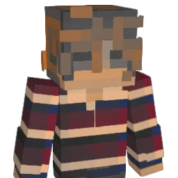 fiqtional Minecraft avatar bust